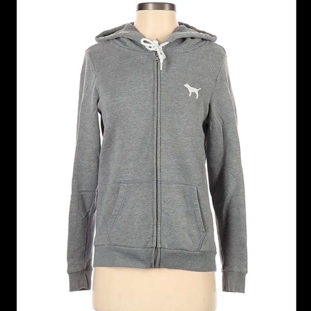 PINK Victoria’s Secret Zipper Jacket Grey XS